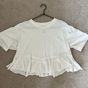 BDG Cropped Flowy Shirt